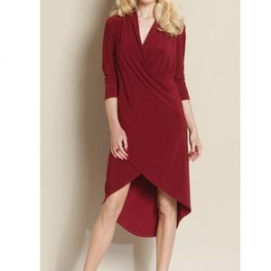 Crossover Tulip Hem Dress